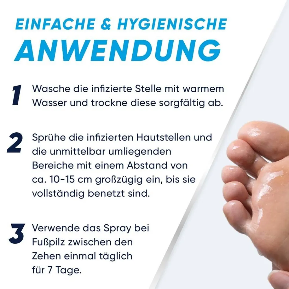 Spray | Spray zur Behandlung von Fußpilz | Lindert Juckreiz, Rötungen | Verhindert das Wiederauftreten von Fußpilz | Antimykotisches Spray|Lamisil Sale