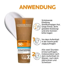 Anthelios Hydratisierende Milch LSF 50+: Sonnenmilch in der Tube mit Pappe mit hohem Breitbandschutz für empfindliche und trockene Haut><noscript><img data-lazyloaded=