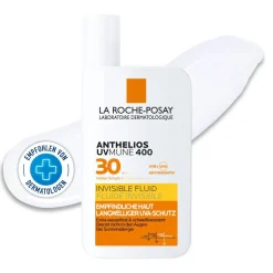 Anthelios Invisible Fluid LSF 30 Sonnencreme für das Gesicht Sonnenschutz bei zu Sonnenallergie neigende Haut|La Roche Posay Best