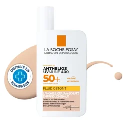Anthelios Invisible Fluid Getönt UVMune 400 LSF 50+: Getönte Sonnencreme für empfindliche und zu Sonnenallergie neigende Gesichtshaut|La Roche Posay Sale