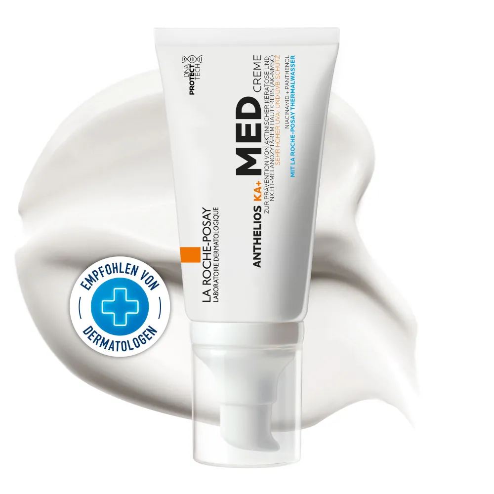 Anthelios KA+ MED Creme: Hochwirksame Sonnencreme zur Prävention aktinischer Keratose (AK) und nicht-melanozytärem Hautkrebs (NMSC).|La Roche Posay Best