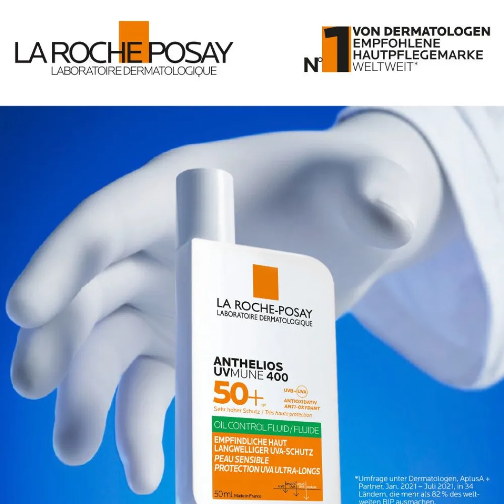 Anthelios UVMUNE 400 Oil Control Fluid Sonnenschutz für empfindliche Haut mit sehr hohem UV-Schutz LSF 50+. Für ölige Haut geeignet.>La Roche Posay Discount