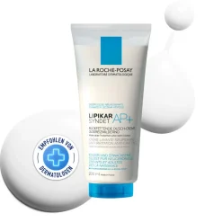 Lipikar Syndet AP+ Rückfettendes Duschgel für extrem trockene, zu Neurodermitis neigende Haut, auch für neugeborene Babys und Kinder|La Roche Posay Best