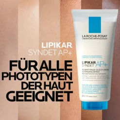 Lipikar Syndet AP+ Rückfettendes Duschgel für extrem trockene, zu Neurodermitis neigende Haut, auch für neugeborene Babys und Kinder|La Roche Posay Best