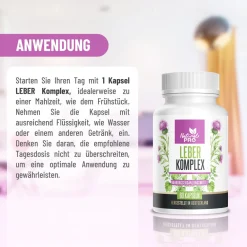 LEBER Komplex von Natural PRO | natürliche Leberkur Kapseln | HOCHDOSIERT><noscript><img width=
