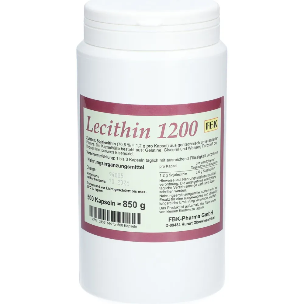 Lecithin 1200 Kapseln>