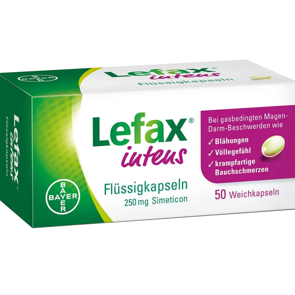 intens Flüssigkapseln – bei gasbedingten Beschwerden wie Blähungen, Völlegefühl und krampfartigen Bauchschmerzen>Lefax Online