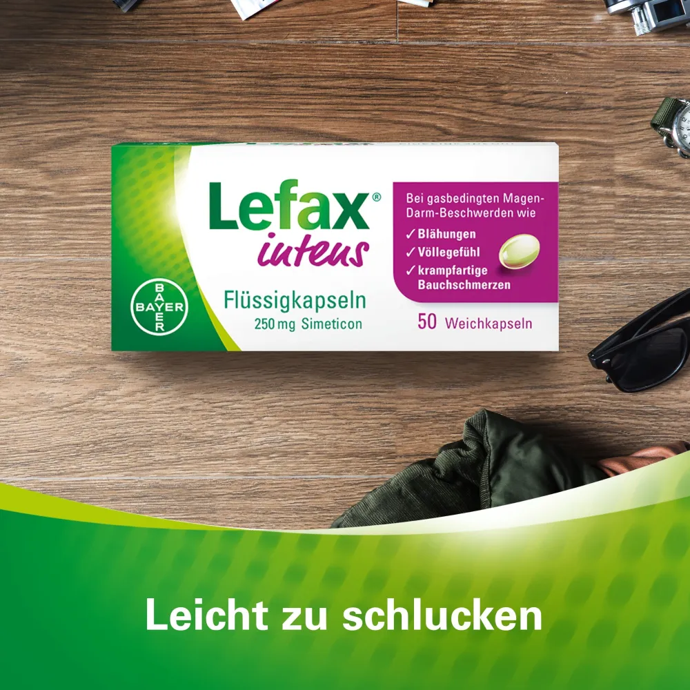 intens Flüssigkapseln – bei gasbedingten Beschwerden wie Blähungen, Völlegefühl und krampfartigen Bauchschmerzen>Lefax Online
