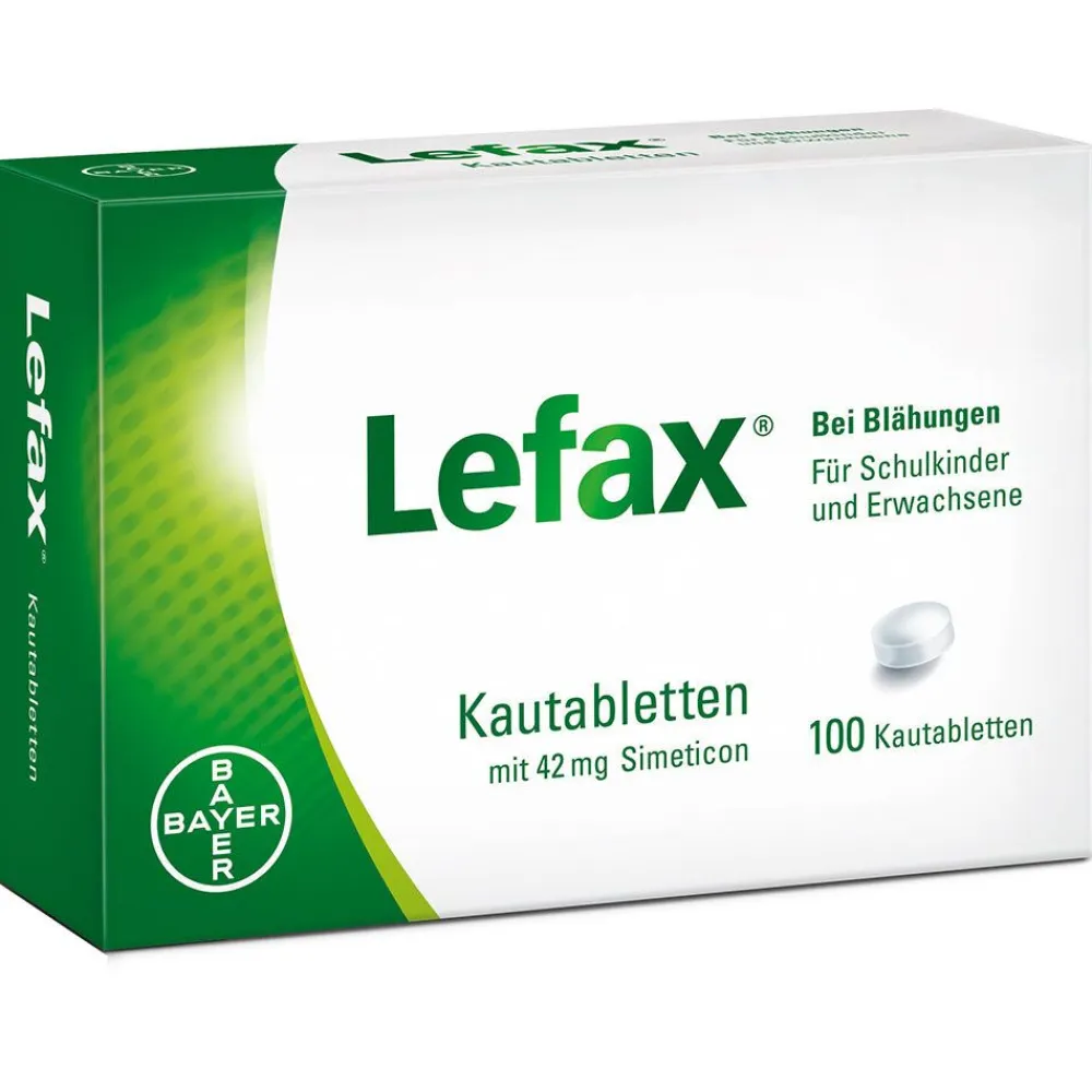 Kautabletten – lindern gasbedingte Beschwerden wie leichte Blähungen sowie Druck- und Spannungsgefühl im Bauch>Lefax Discount