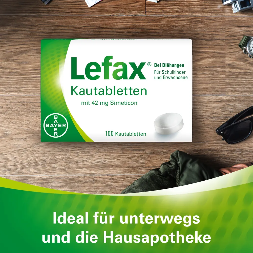 Kautabletten – lindern gasbedingte Beschwerden wie leichte Blähungen sowie Druck- und Spannungsgefühl im Bauch>Lefax Discount