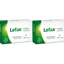 Lefax Kautabletten – lindern gasbedingte Beschwerden wie leichte Blähungen sowie Druck- und Spannungsgefühl im Bauch|