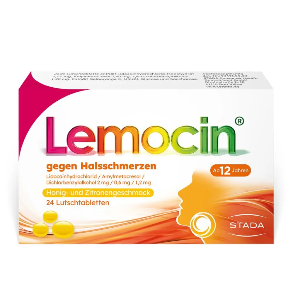 gegen Halsschmerzen Honig-Zitrone>Lemocin New