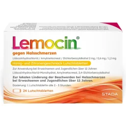 gegen Halsschmerzen Honig-Zitrone>Lemocin New