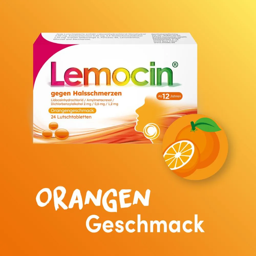 gegen Halsschmerzen Orangengeschmack>Lemocin Clearance