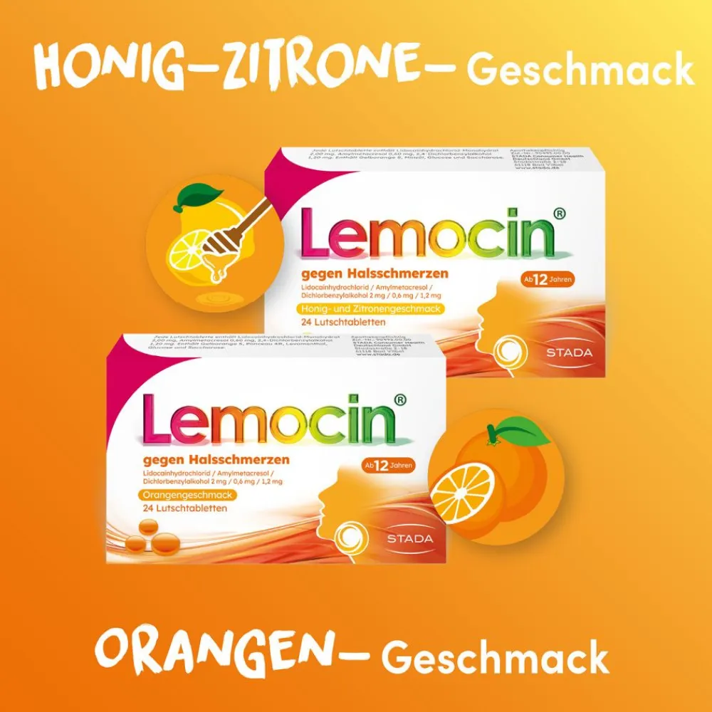 gegen Halsschmerzen Orangengeschmack>Lemocin Clearance