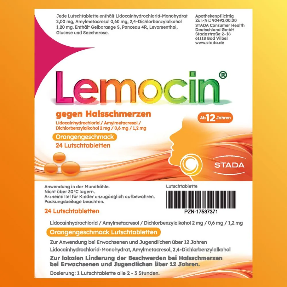 gegen Halsschmerzen Orangengeschmack>Lemocin Clearance