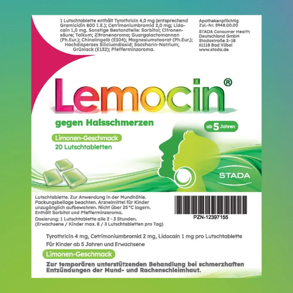 ® gegen Halsschmerzen Limettengeschmack ab 5 Jahren|Lemocin Clearance