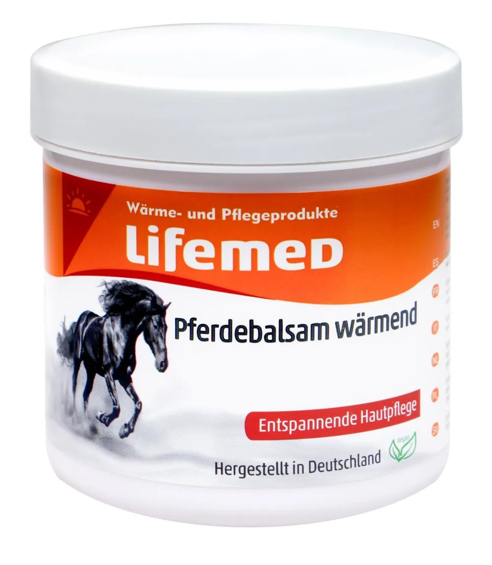 Lifemed Pferdebalsam wärmend extra stark + Handschuhe| Discount