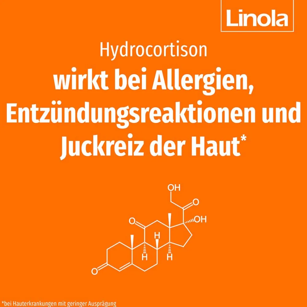 0,5% - Hydrocortison Creme bei leicht entzündeter Haut, Sonnenbrand oder Mückenstichen>Linola akut Best