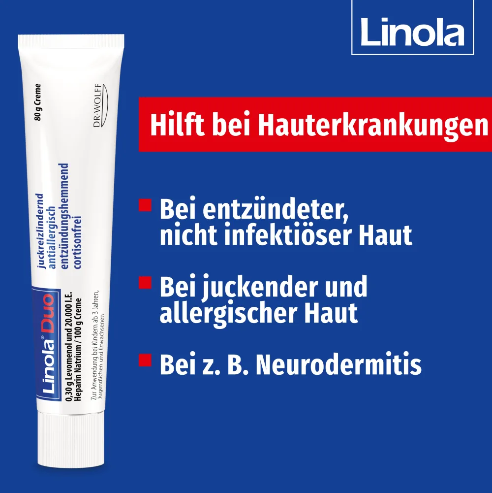 Linola® Duo - Cortisonfreie Creme gegen Juckreiz bei Neurodermitis und Ekzemen> Best