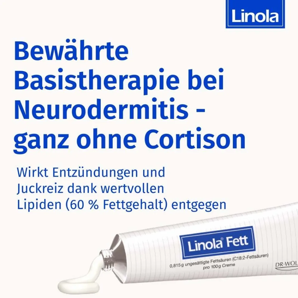 Linola Fett Creme – Für trockene, gereizte Haut bei Neurodermitis> Online