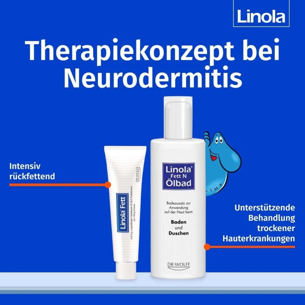 Linola Fett Creme – Für trockene, gereizte Haut bei Neurodermitis> Online