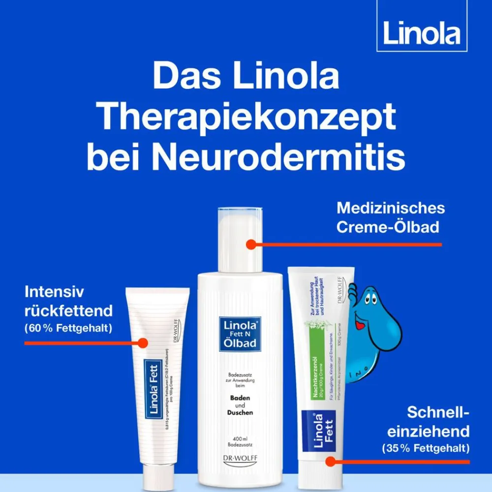 Linola Fett Nachtkerzenöl – pflanzliches Arzneimittel für trockene, raue Haut und bei Neurodermitis> Discount