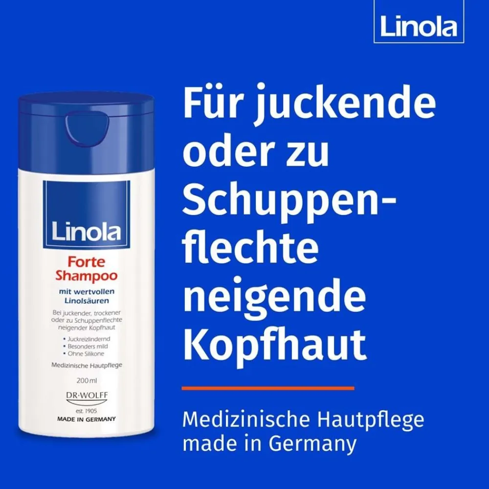 Forte Shampoo - Haarpflege für juckende, trockene oder zu Schuppenflechte neigende Kopfhaut>Linola Sale