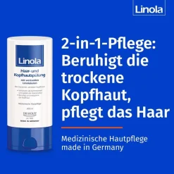Haar- und Kopfhautspülung - Pflege-Spülung für trockene und empfindliche Kopfhaut|Linola