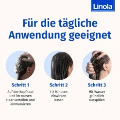 Haar- und Kopfhautspülung - Pflege-Spülung für trockene und empfindliche Kopfhaut|Linola
