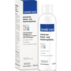Linola® sept Antivirale Mund- und Rachenspülung - Mundspülung zum Gurgeln und Spülen> Hot