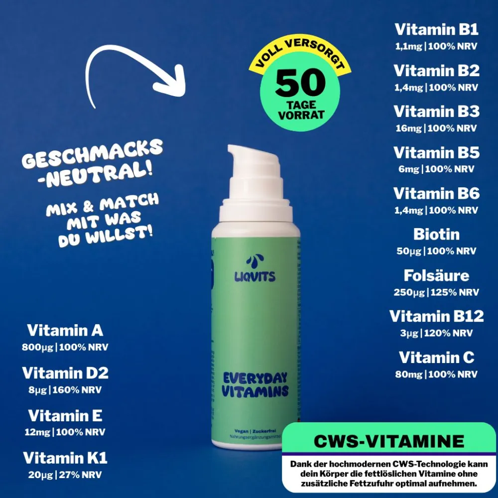 LiqVits Everyday Vitamins (Alle In One Multivitamin) Premium-Konzentrat> Online