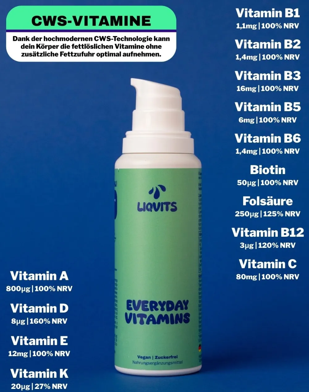 LiqVits Everyday Vitamins (Alle In One Multivitamin) Premium-Konzentrat> Online
