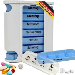 Tablettenbox - 7-Tage Medikamenten Dosierer - Tabletten Dispenser|LisaCARE
