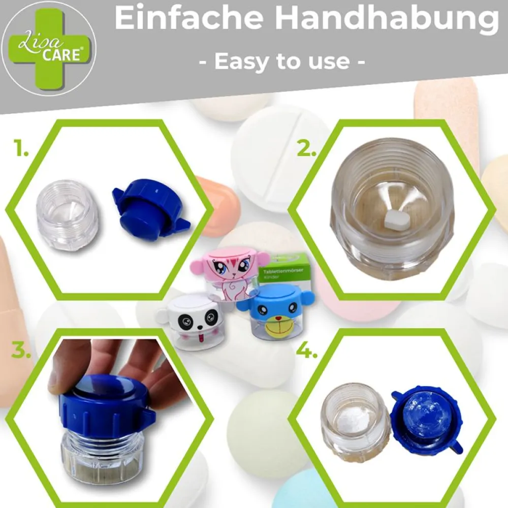 Tabletten Mörser - PillenCrusher - Fuchs|LisaCARE Discount