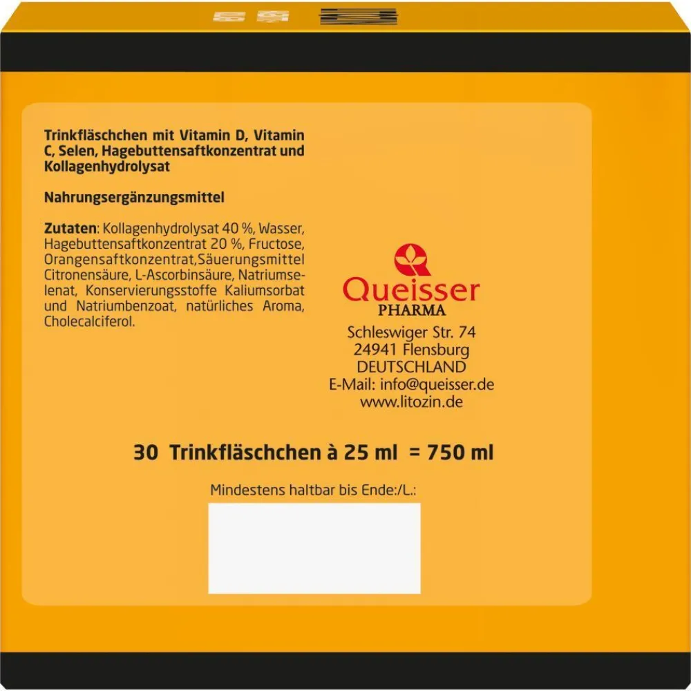 ® Hagebutte + Kollagen Trinkfläschchen|Litozin Clearance