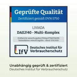 LIVIADA® DAILY40 – Täglicher Multi-Komplex mit essenziellen Vitaminen & Mineralstoffen| New