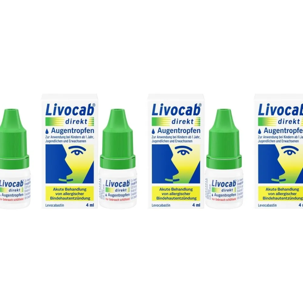 Livocab direkt Augentropfen bei Allergien, z.B. Heuschnupfen, Hausstaubmilben- oder Tierallergie> Discount