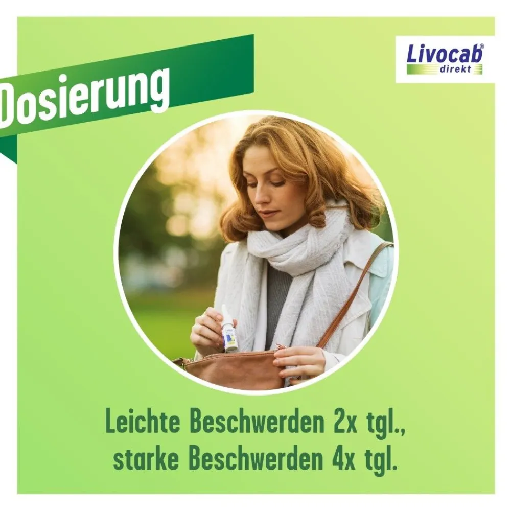 Livocab direkt Kombi Augentropfen & Nasenspray bei Allergien, z.B. Heuschnupfen, Hausstaubmilben- oder Tierallergie> Online