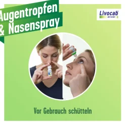 Livocab direkt Kombi Augentropfen & Nasenspray bei Allergien, z.B. Heuschnupfen, Hausstaubmilben- oder Tierallergie><noscript><img width=