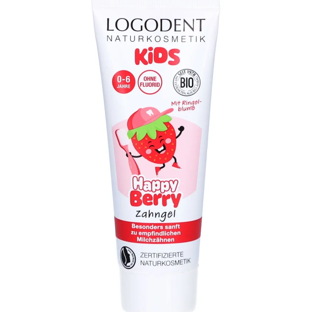 LOGODENT® Kids Zahngel Happy Berry ohne Fluorid für Kinder 0–6 Jahre|