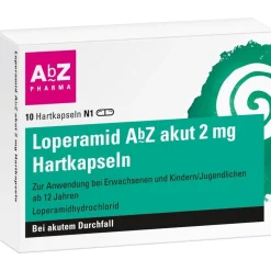AbZ akut 2 mg Hartkapseln bei akutem Durchfall|Loperamid Best