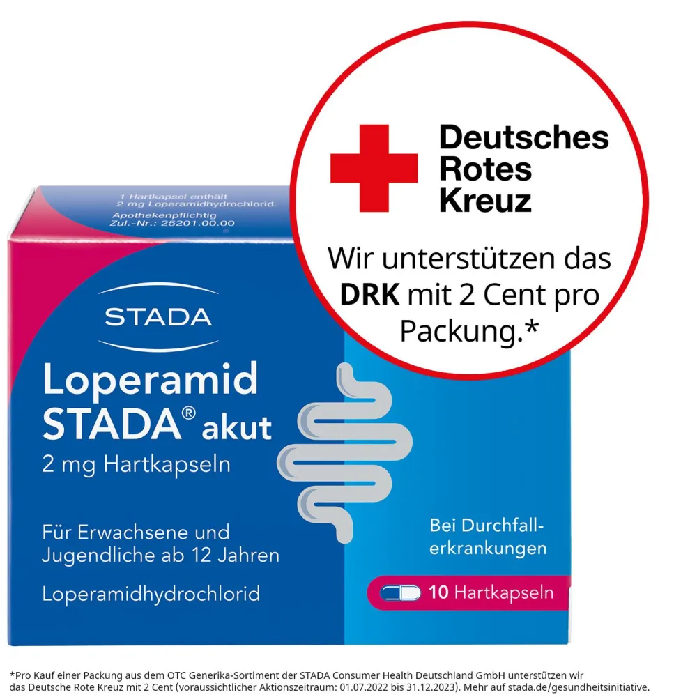 STADA® akut 2mg Hartkapseln bei akutem Durchfall>Loperamid Discount