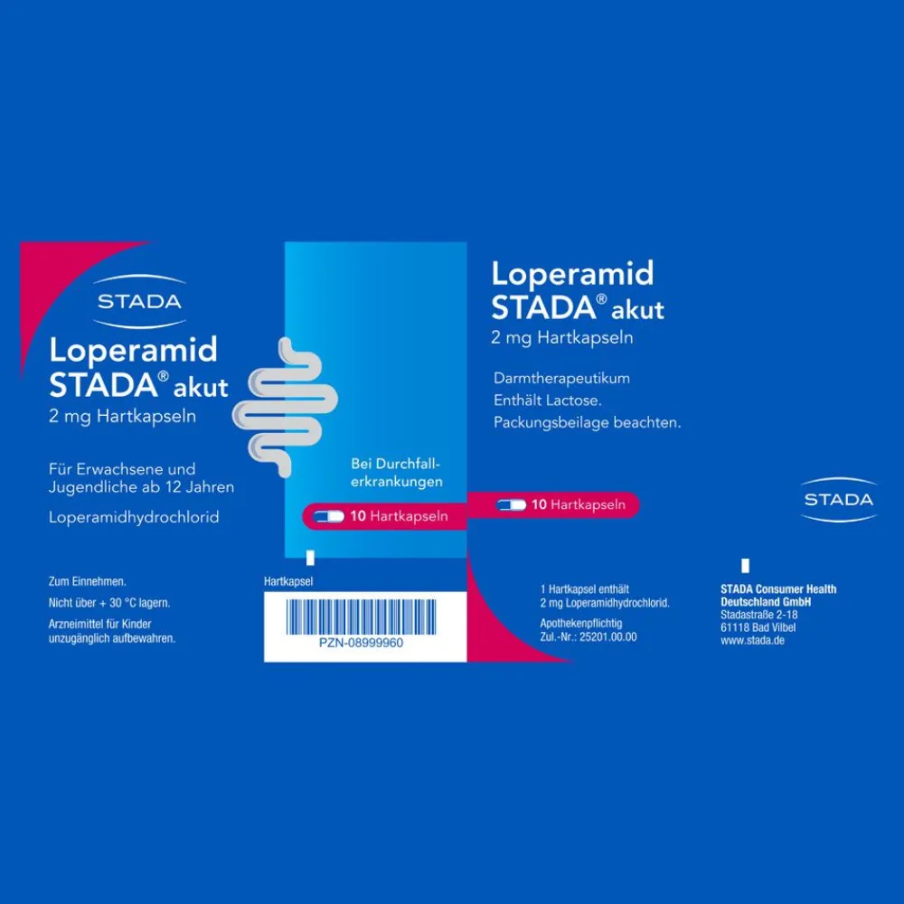 STADA® akut 2mg Hartkapseln bei akutem Durchfall>Loperamid Discount