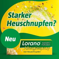 Lorano® Azelastin/Fluticason Allergiespray bei Heuschnupfen – Gemeinsam stärker** und schneller*><noscript><img width=