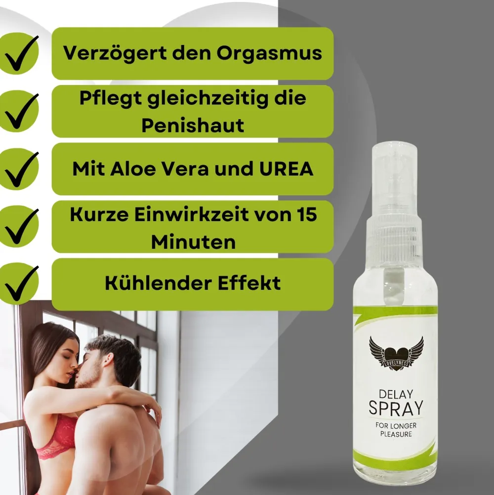 Lovelyness - Delay Verzögerungsspray mit Aloe Vera und Kühleffekt|Boners Clearance