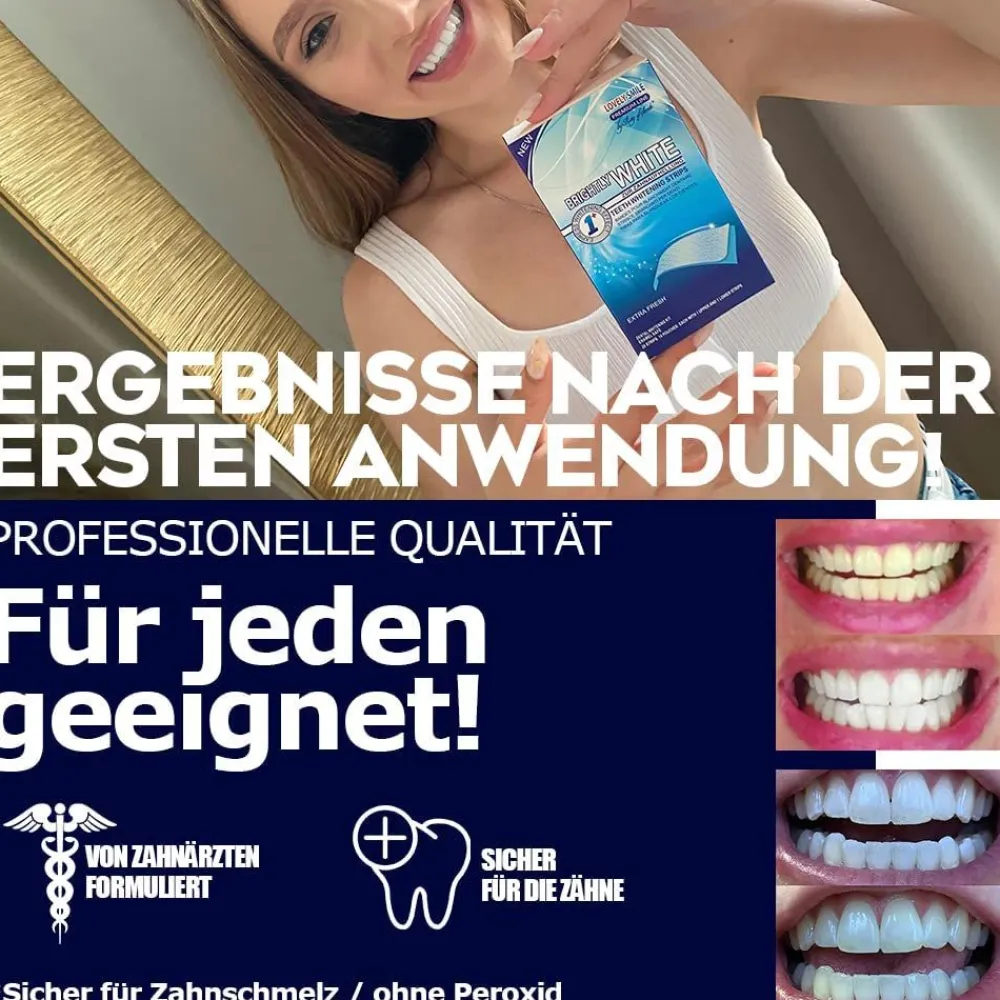 Lovely Smile WHITE-STRIPS Bleaching Stripes Zahnaufhellung-Streifen> Discount