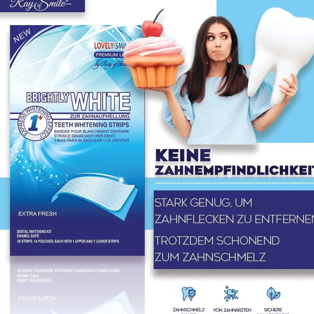 Lovely Smile WHITE-STRIPS Bleaching Stripes Zahnaufhellung-Streifen> Discount