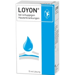 LOYON bei Schuppenflechte, Milchschorf und Kopfgneis 15ml Lösung>
