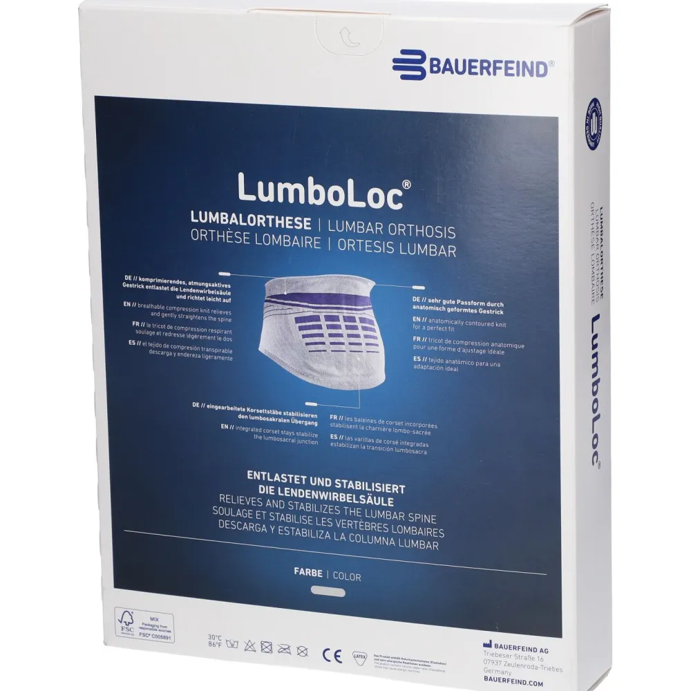 LumboLoc® Rückenstütz Bandage Gr.2 titan| Clearance